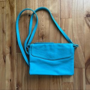 Express Teal / Aqua Crossbody Bag / Purse